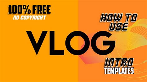 Vlog intro template free download