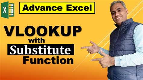 Using VLOOKUP and SUBSTITUTE Functions in Excel