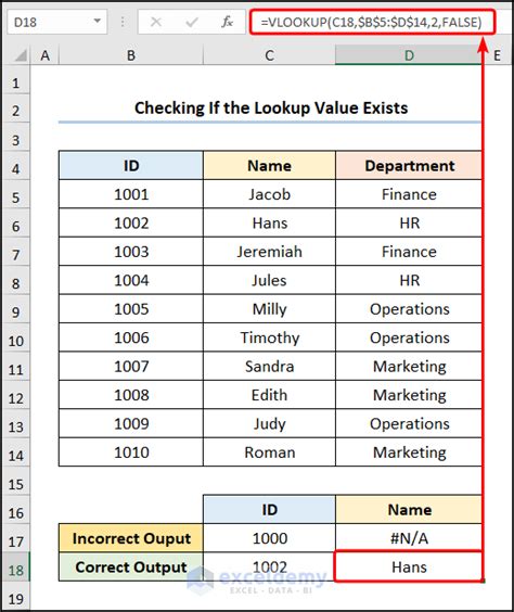 Vlookup Error Solutions Excel