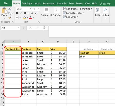 VLOOKUP Examples