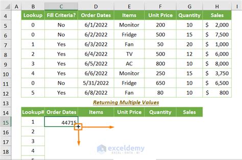 Using VLOOKUP formula for date range