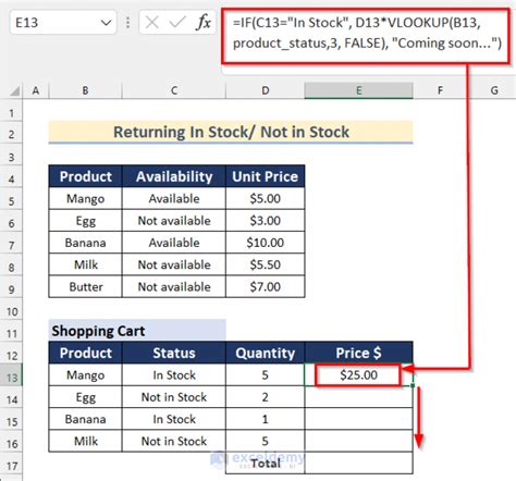 Real-world examples of using VLOOKUP with IF conditions