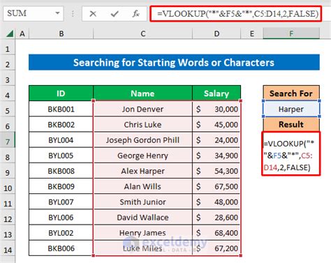 VLOOKUP with IF Statement Wildcard