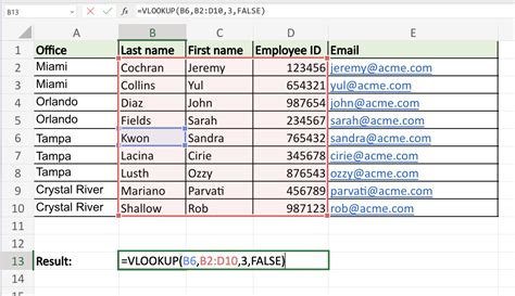 VLOOKUP Example 4