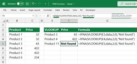 VLOOKUP with ISERROR and IFNA