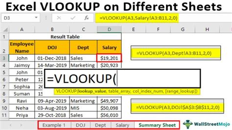 VLOOKUP Multiple Worksheets