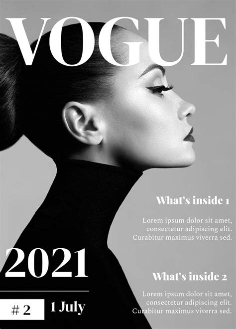 Vogue Magazine Cover Template Example