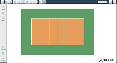 Volleyball Court Template