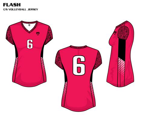 Volleyball Jersey Design Template Ideas 1