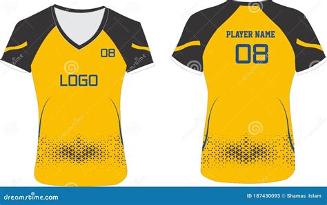 Volleyball Jersey Design Template Ideas 4