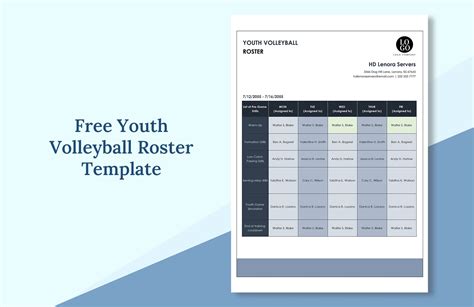 Volleyball Lineup Template Excel