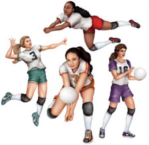 Volleyball Player Cutout Template