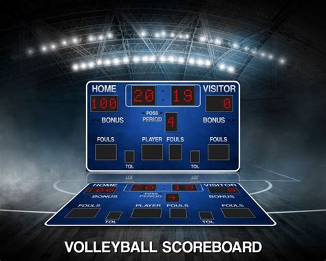 Volleyball Scoreboard Template