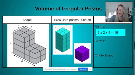 Description of Volume of Irregular Figure 8