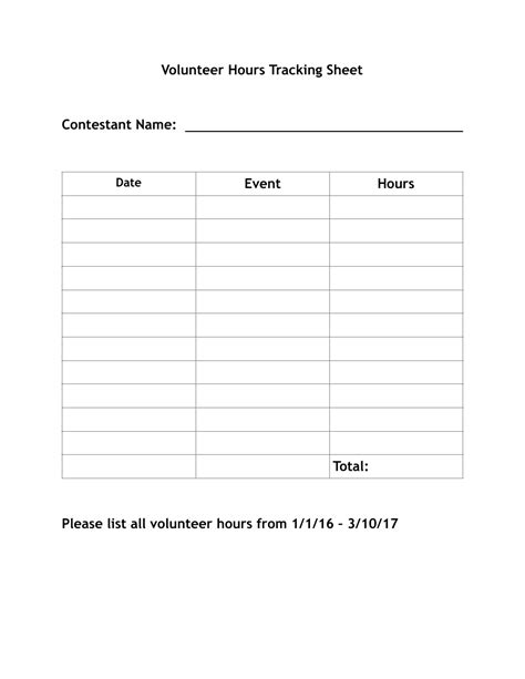 Volunteer Hours Tracking Challenges