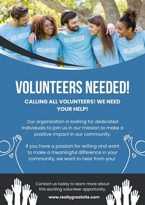 Volunteer Opportunities Flyer