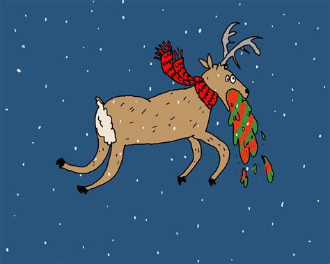 Vomiting Reindeer Printable Template Fun Christmas Activity