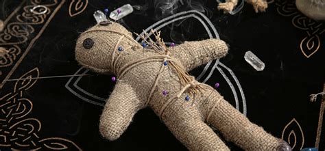 Voodoo doll with appliques