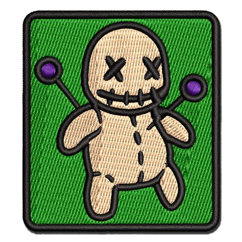 Voodoo doll with appliques