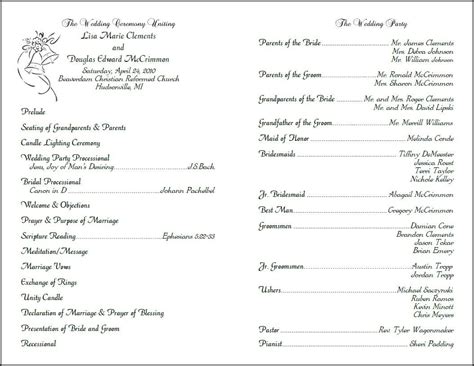 Vow Renewal Ceremony Program Format