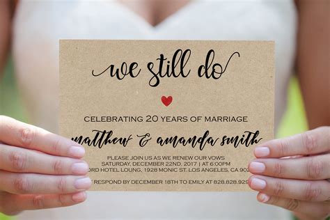 Vow Renewal Invitation Layouts