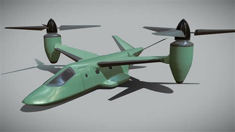 VTOL aircraft in flight