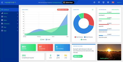 Vuestic admin template