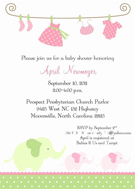 Walgreens printable baby shower invitations