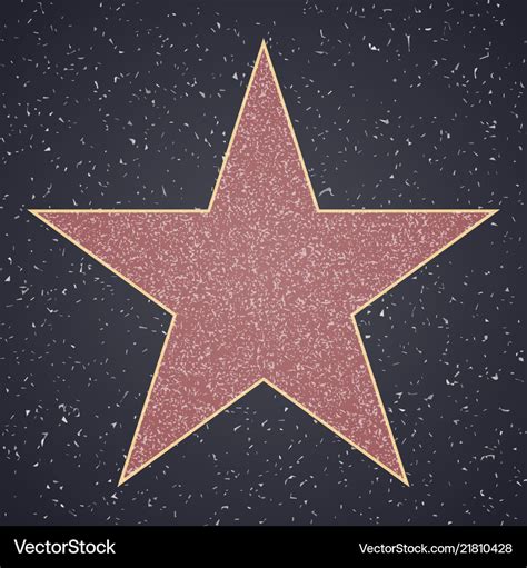 Walk of Fame Star Template Design