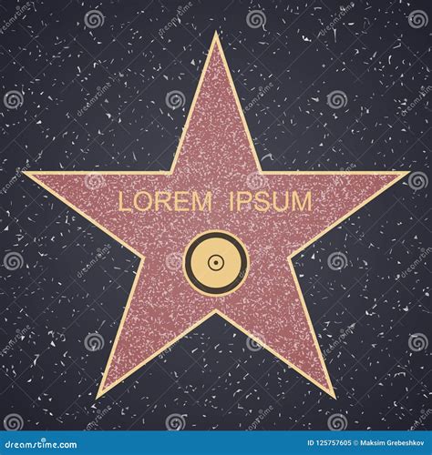 Walk of Fame Star Template Design Creation