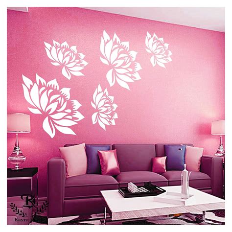 A wall art stencil design