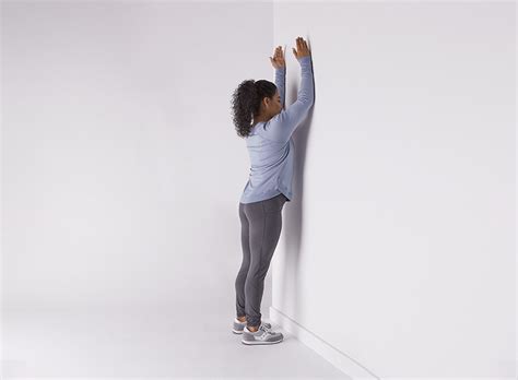 Wall slides for shoulder flexibility and strength