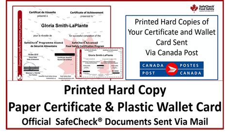 Wallet Certification Card Format