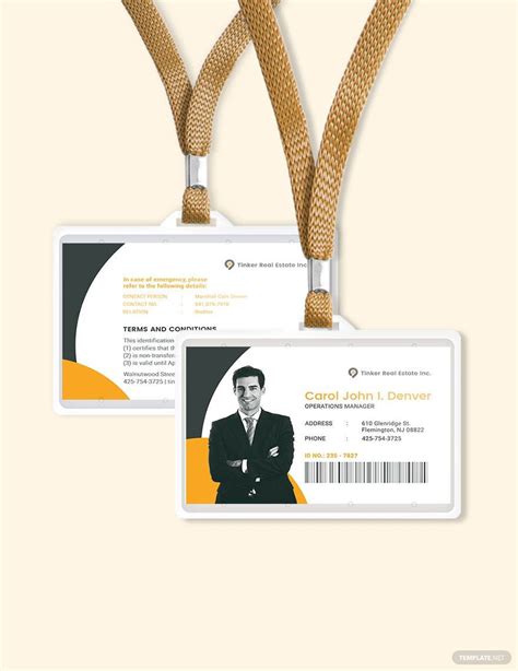 Wallet Certification Card Template Word