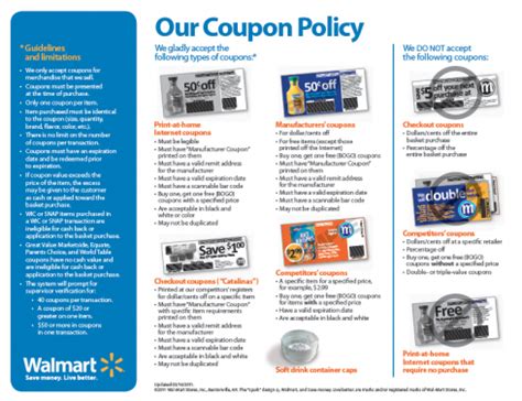 Walmart Coupon Policy