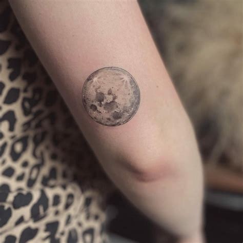 Waning Gibbous Moon Tattoo