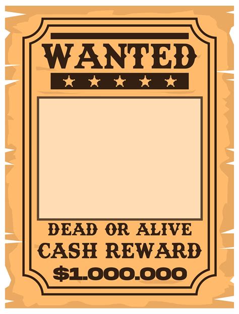 Wanted Poster Template 10