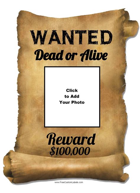 Wanted Poster Template 9