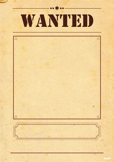 Wanted Poster Template FAQ