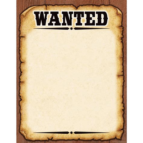 Wanted Poster Template Download