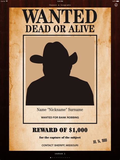 Wanted Poster Template Google Docs