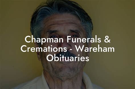 Importance of Wareham Obituaries