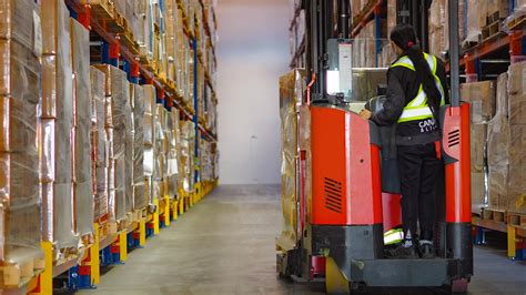 Warehouse worker at work