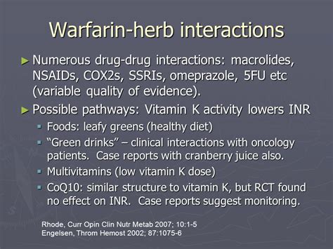 Warfarin Interactions