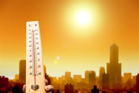 Warm temperatures on Fahrenheit scale