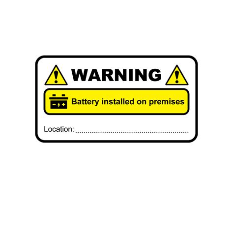 Warning Label Installation