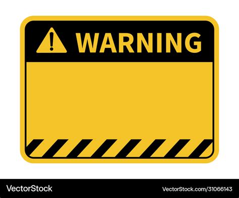 Warning Label Template