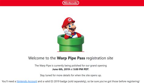 Warp Pipe Invitation Template