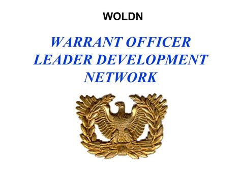 Warrant Officer Leadership Development