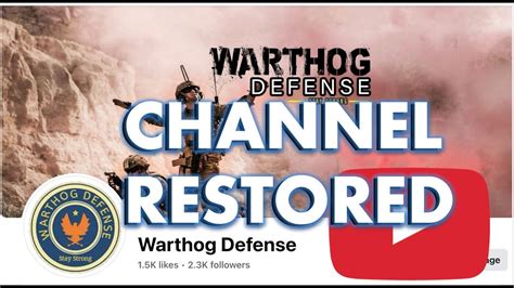 Warthog Defense Youtube Channel Review Community